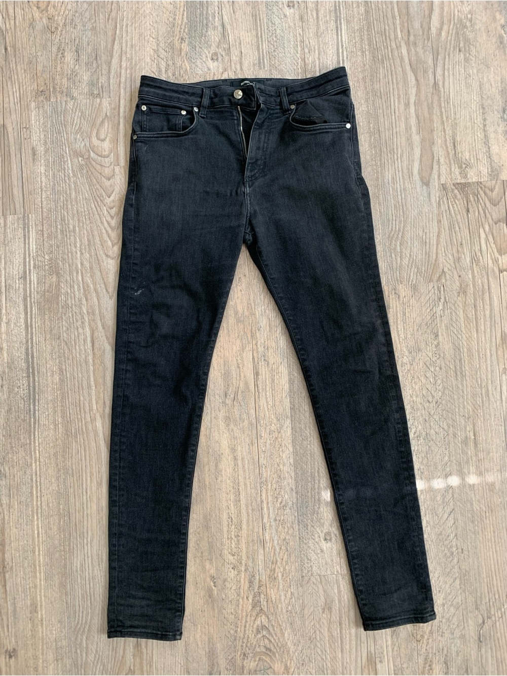 Represent Essential Black Denim Skinny Jeans